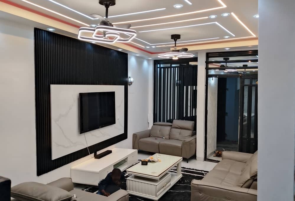 Design intérieur salon du projet 003/ les volcans